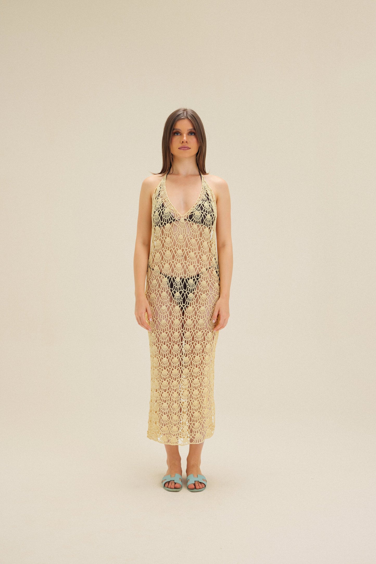 Sleevless Crochet Dress